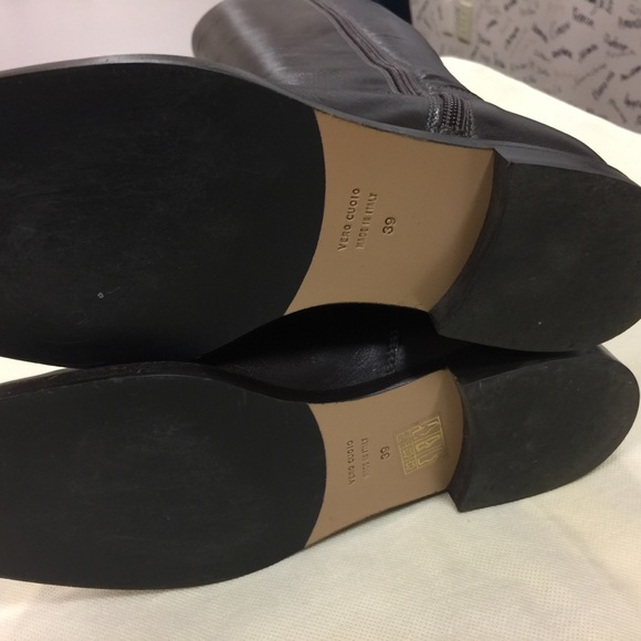 Brown tall classic riding boots by Veri Cuoio - Picture 6 of 8